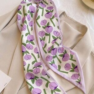 Floral Purple Scarf